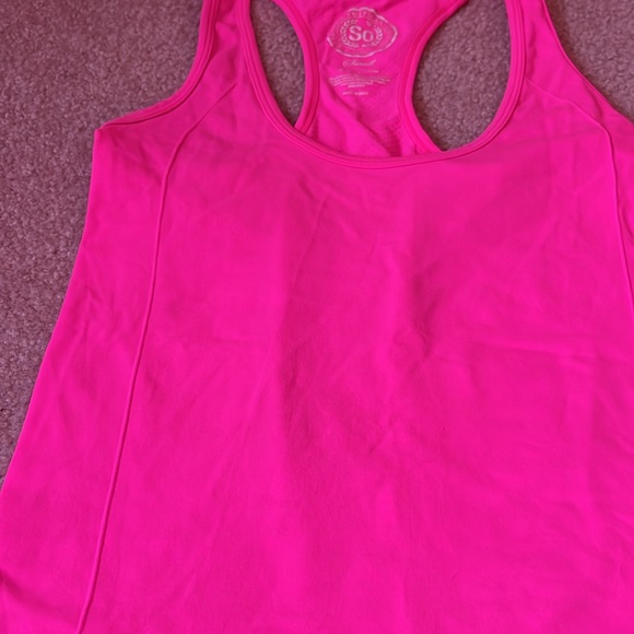 SO Pink Racerback Tank Size Small - Picture 5 of 7